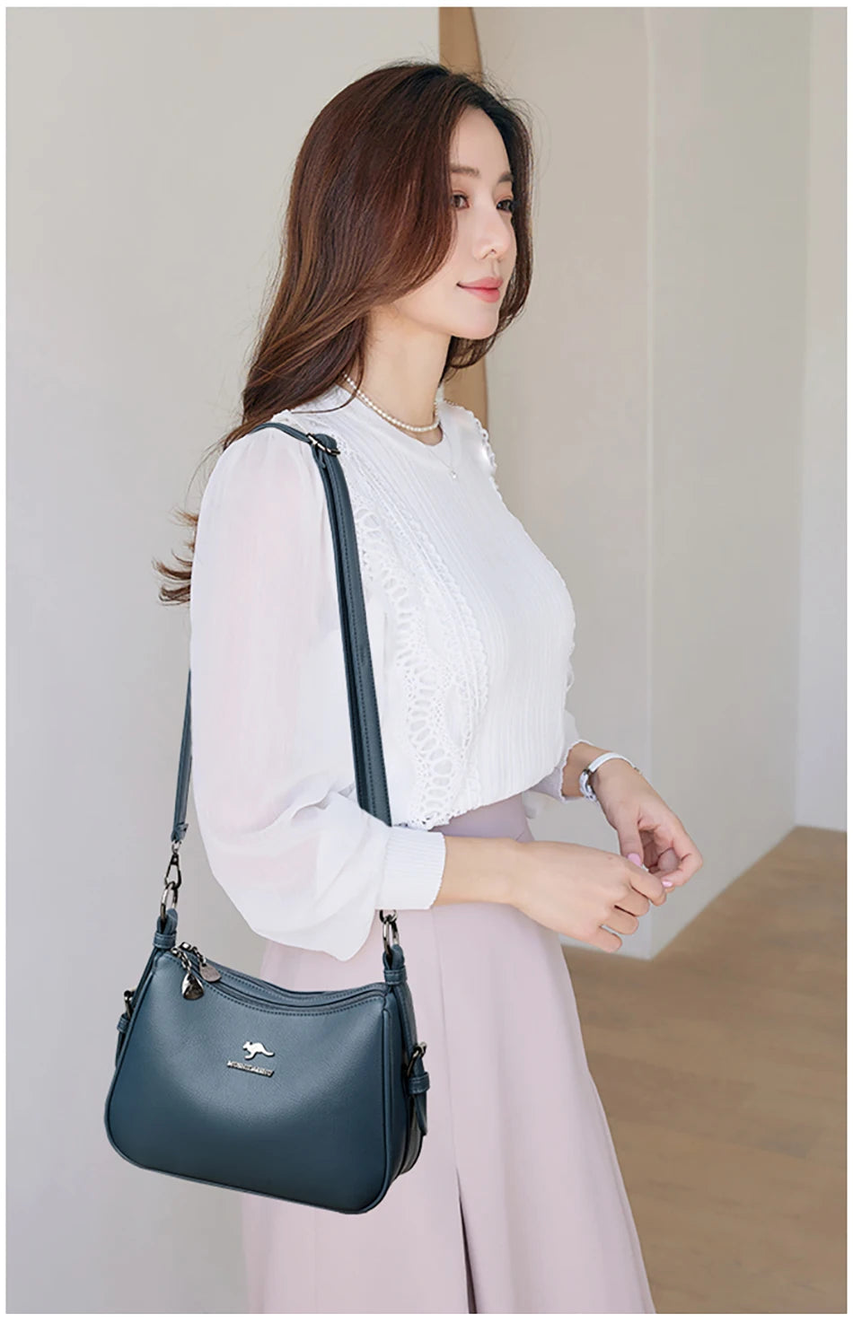 Luxury Designer Ladies Handbags New High Quality Leather Shoulder Bag For Women Female Retro And Minimalist Crossbody Bags Purse