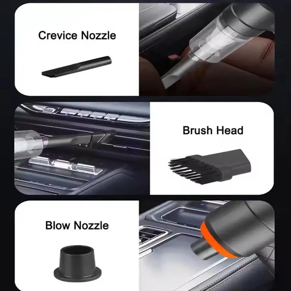 Vacuum Cleaner Mini Powerful Dual Motor Wireless Design Long Battery Life Multi Filters for Home Car Cleaning with Accessories
