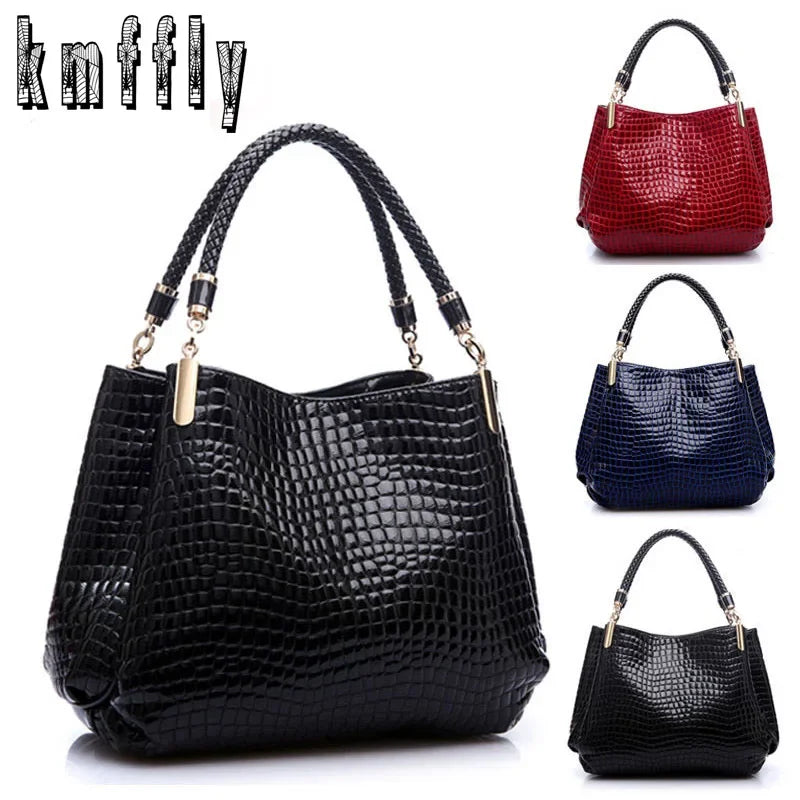 Luxury Ladies Hand Bags Purse Fashion Shoulder Bags Bolsa Sac Crocodile Famous Designer Brand Bags Women Leather Handbags