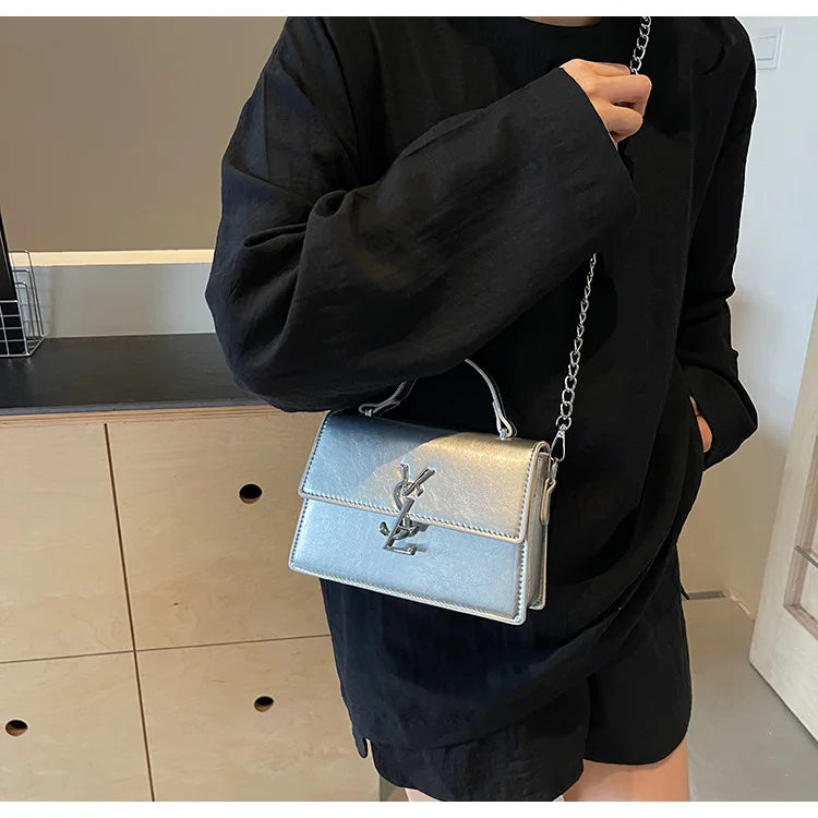 Designer style bag - 2025 hit product - Retro high-end evening bag Classic and versatile chain strap crossbody small square bag