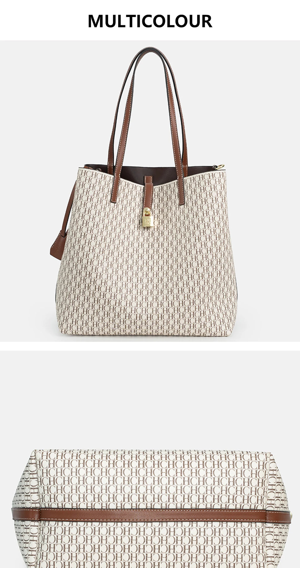 CHCH Women's Tote Bag Summer New Large Leisure Personalized Bag Retro Capacity Mother and Child Wallet