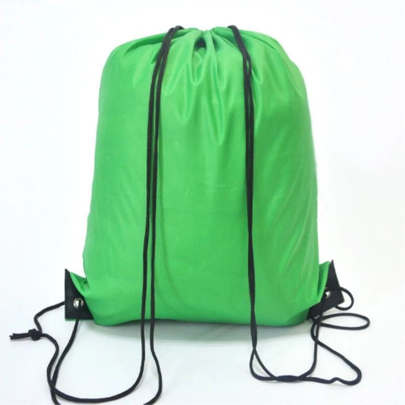 Waterproof Gym Bag Drawstring Sack Fitness Travel Outdoor Backpack DIY Daybag Shopping Bags Swimming Basketball Yoga Sports Bags