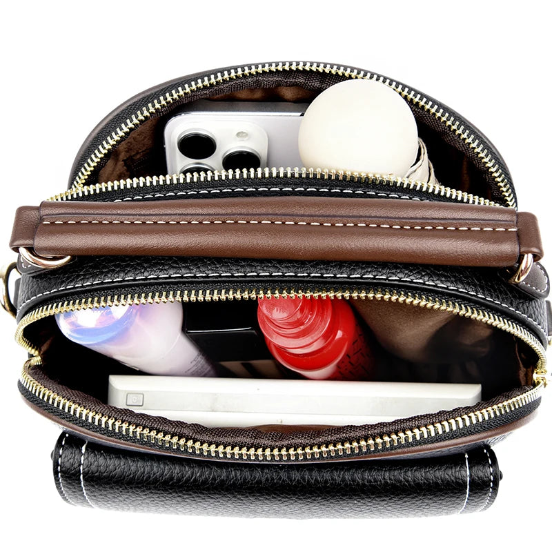 Underarm Bags New Women's Fashion Handbags Retro Solid Color PU Leather Shoulder Casual Women High-ranking Messenger Bags wallet