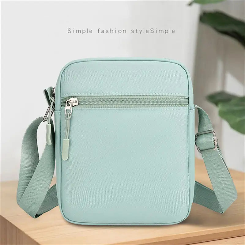 Messenger Sling Bags Casual Canvas Small Zipper Crossbody Case Simple Small Crossbody Shoulder Bag Simple small bag