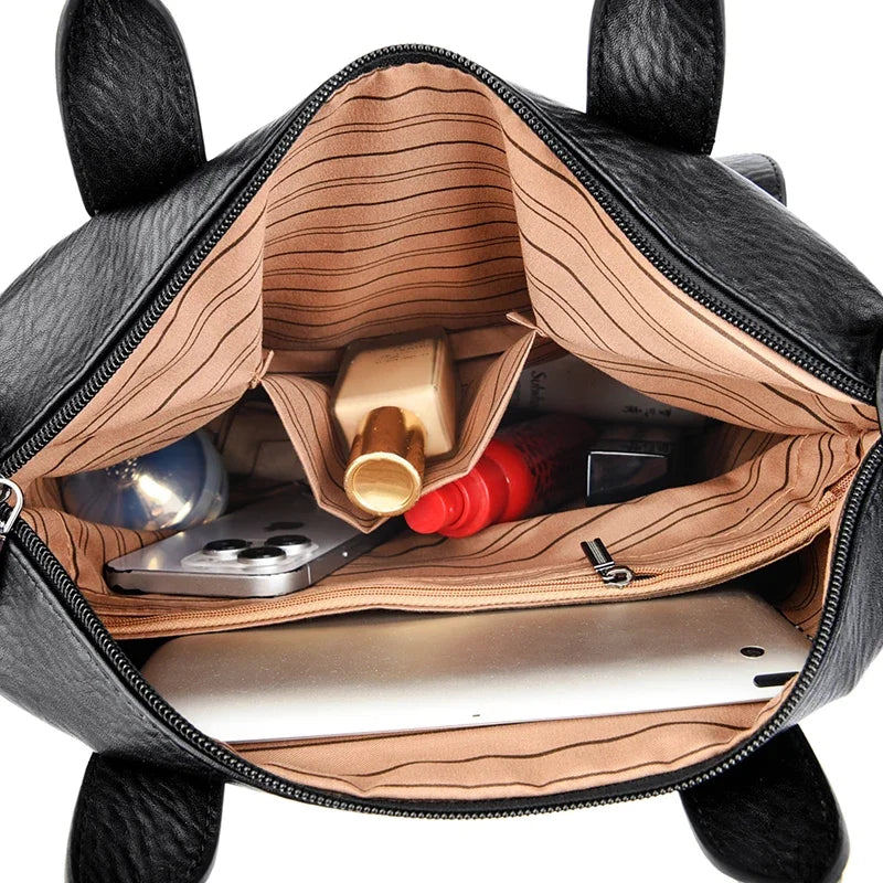 Luxury Shopping Handbags Female Shoulder Bags Designer PU Leather Crossbody Bags for Women Large Capacity Messenger Bag Tote