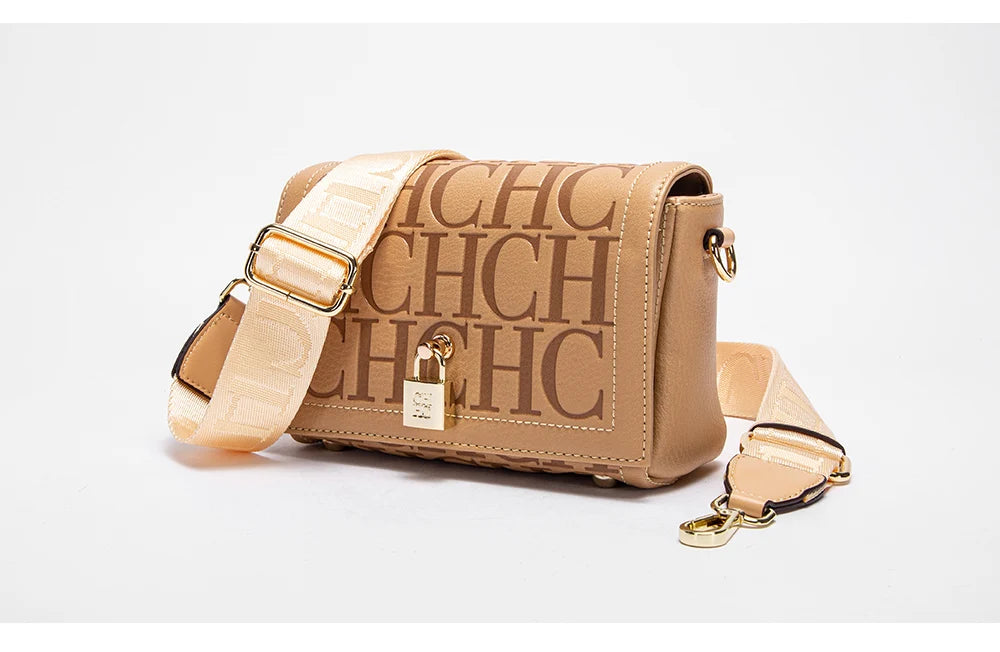 Fashionable Classic Light Luxury Letter PU Material Crossbody Bag Design Exquisite Craftsmanship Women's New Shoulder Bag