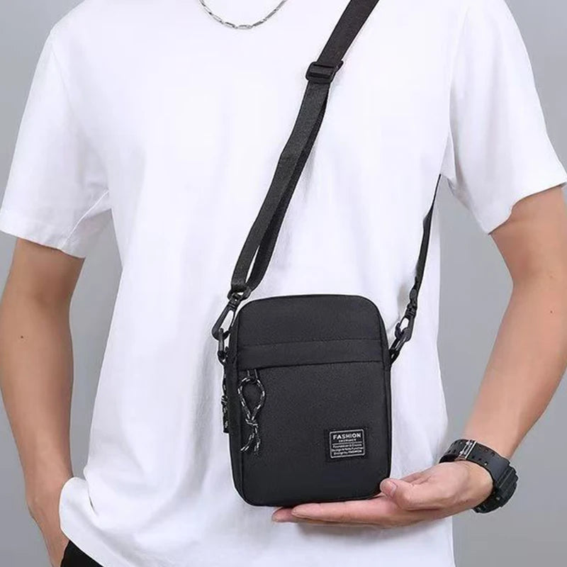 Men's Bags Have One Shoulder or Cross Body Designs Suitable for Daily Use During School Days Made of Nylon Material.