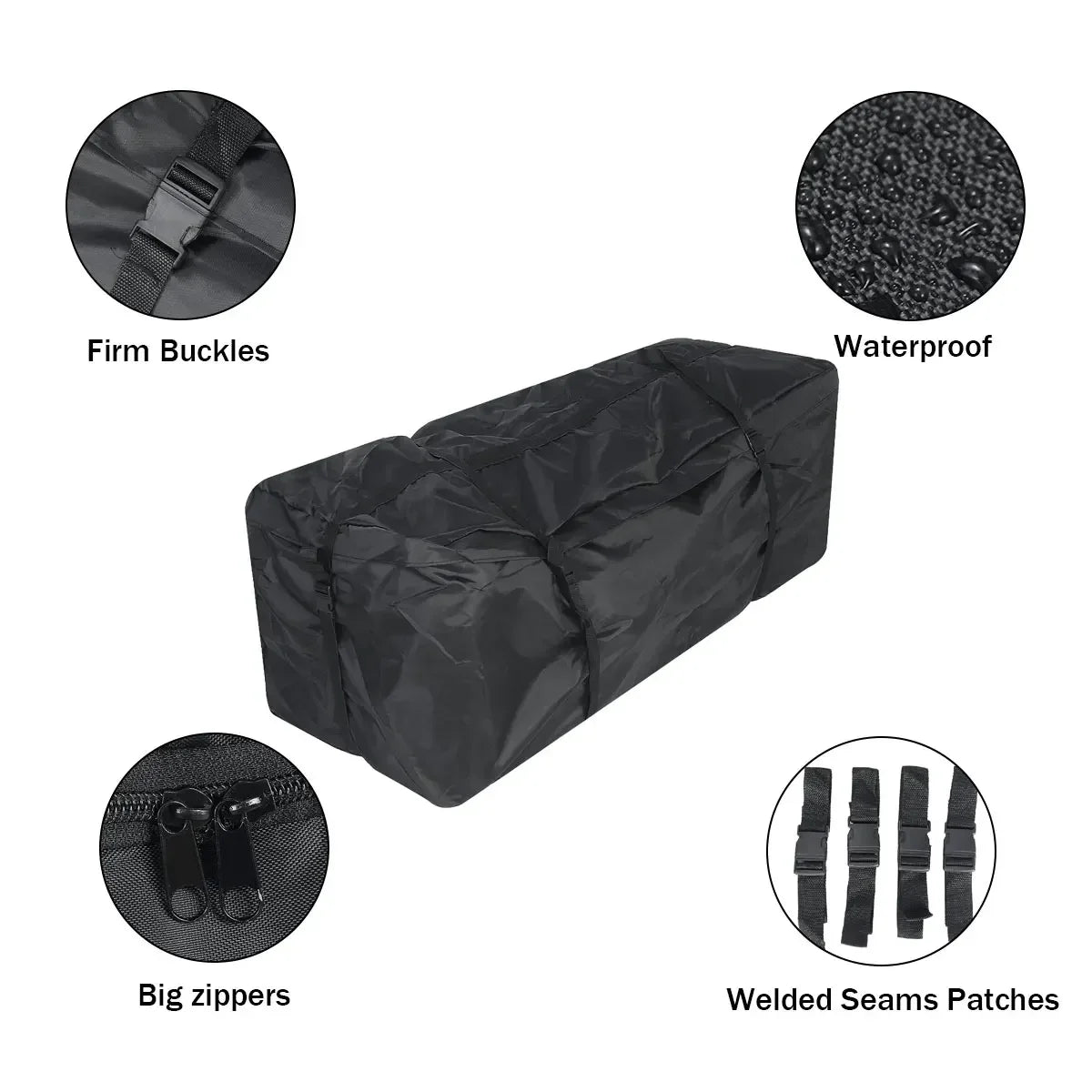 Car Roof Rack Waterproof 142x48x51cm Car Roof Top Bag SUV Roof Cargo Top Box Luggage Carrier Bag for Car Camper Van Storage Bag