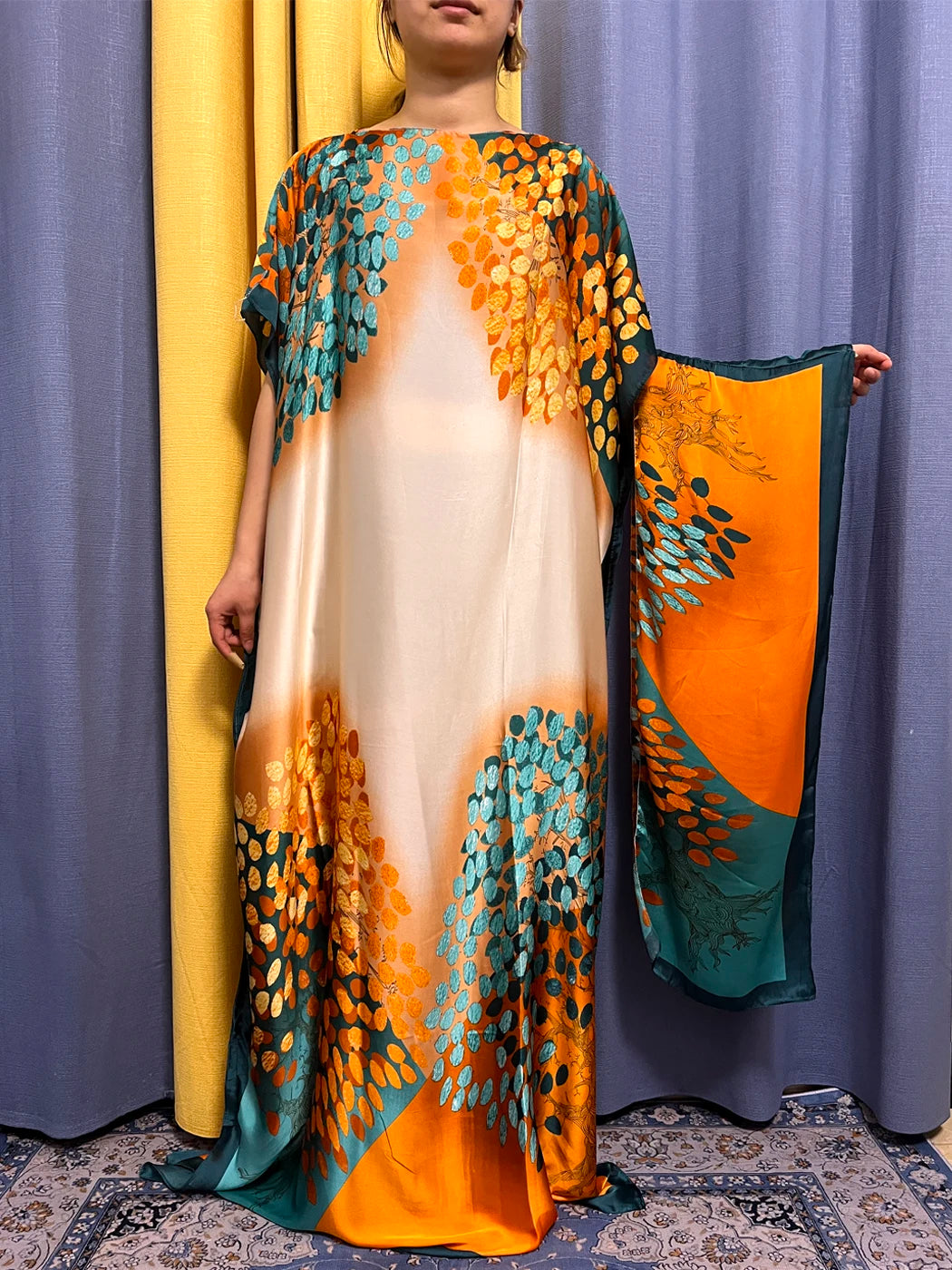 Muslim Silk Abayas For Women 2023 Fashion Print Islam Turkey Loose Elegant Femme Robe African Summer Ice Clothes With Headscarf