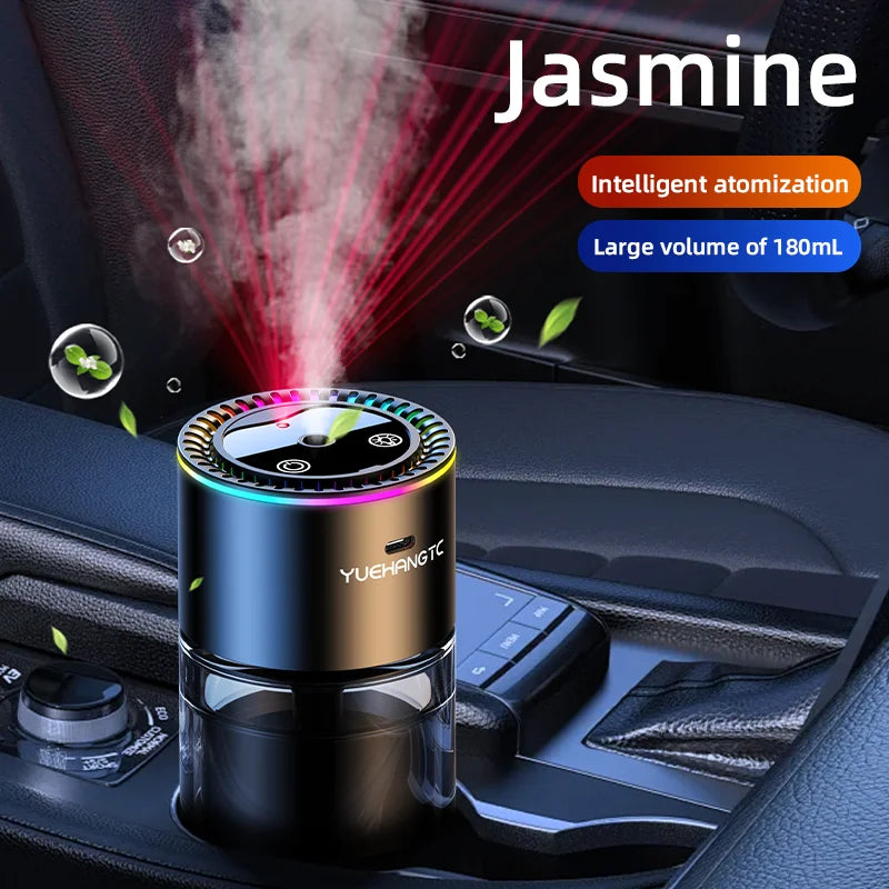 Car Perfume Air Freshener Essential Oil Fragrance Diffuser Smell Distributor USB Rechargeable Aromatherapy Scent Air Refresher