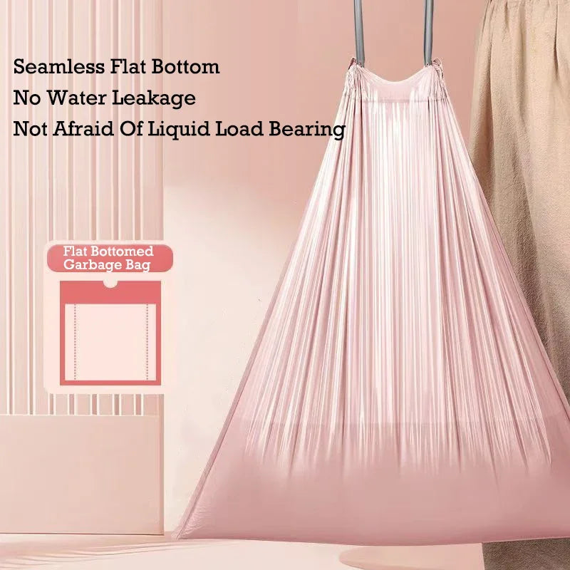 50/100/200PCS Thickening Drawstring Garbage Bags Large Capacity Handheld Trash Bag for Kitchen Household Disposable Waste Bags