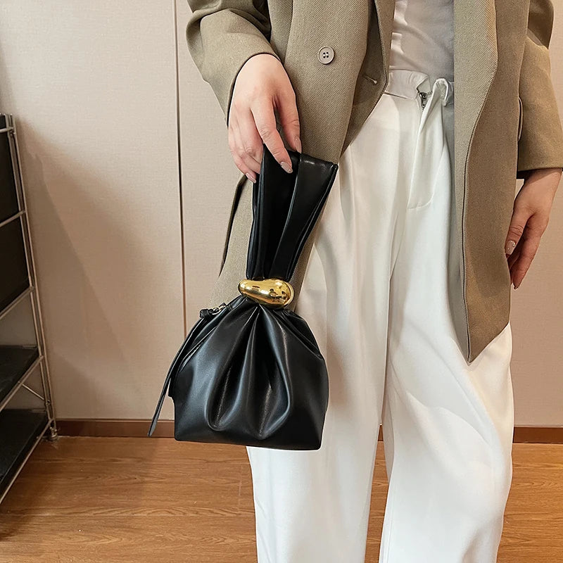 MOODS Elegant Evening Bags For Women 2024 Luxury Designer Purses And Handbags Soft PU Leather Wedding Dinner Party Clutch Purse