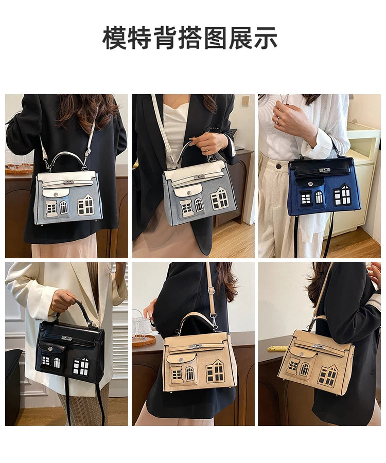 Luxury Famous Designer Leather Shoulder Bag For Women, Elegant Classic Messenger Bag Popular Ladies Handbags Collection