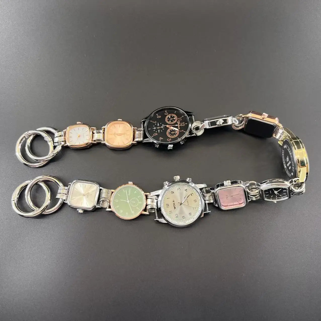 Designer Luxury Saddle Bag Women 2025 New In Fashion Chic Metal Watch Strap Shoulder Bag Trend Graffiti Novelty Female Bags