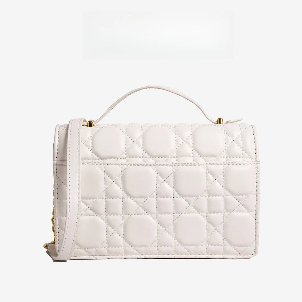 Luxury Black Quilted Handbag Women's Chain Shoulder Bag Designer Crossbody Bags for Women Ladies Elegant Sling Bag for Daily