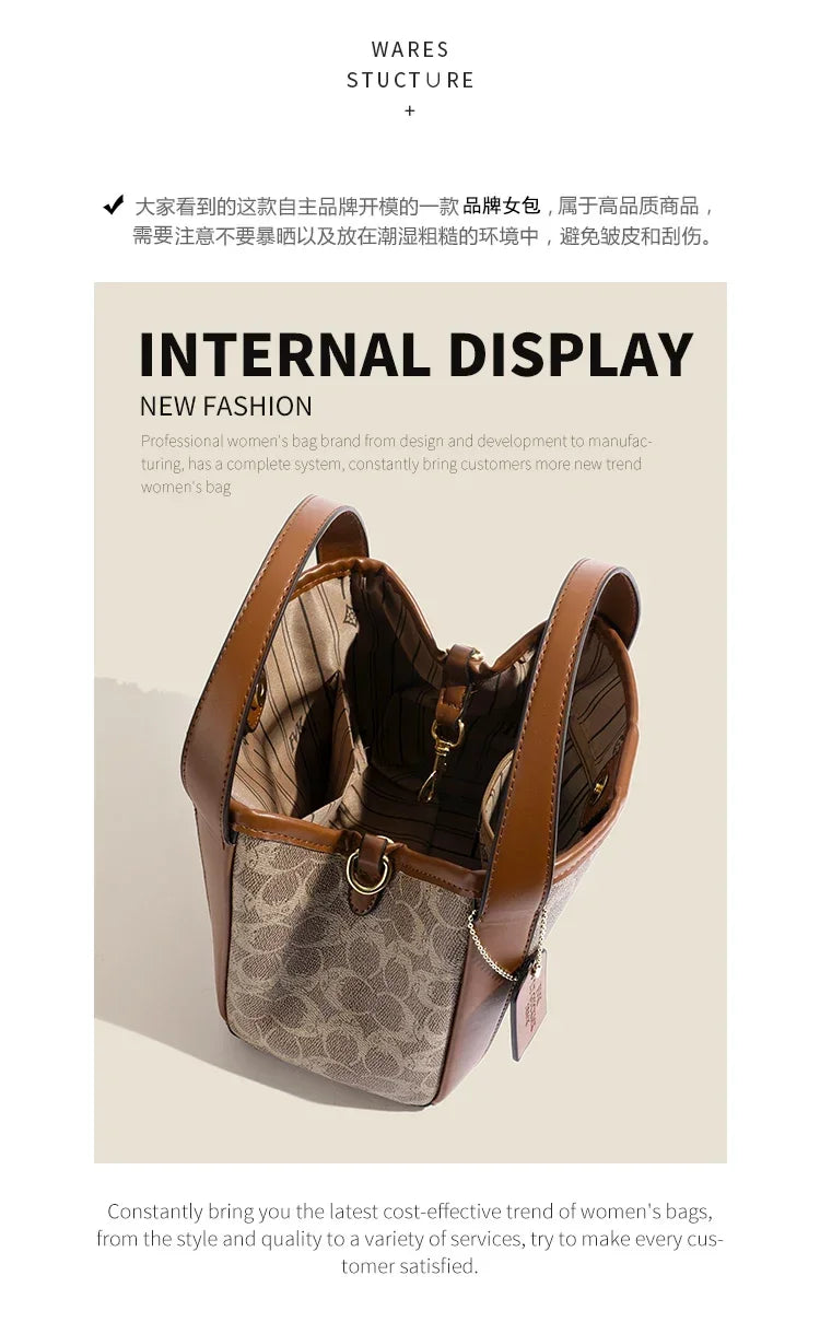 Premium Edition Women Crossbody Bag Luxury Vintage Leather Handbag High End Shoulder Tote Luxury Series