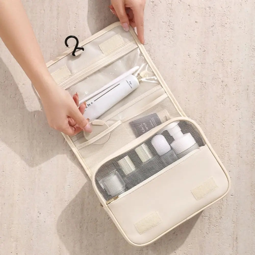 Clutch Bag Nylon Makeup Bag Waterproof Multifunctional Large Cosmetic Bag Large Capacity Skincare Storage Dust-proof Storage Bag