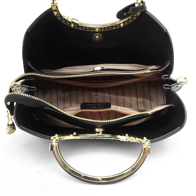 3 Layer Large Capacity Tote Bag Luxury Handbags Women Bags Designer Shoulder Bag High Quality Soft Leather Purses and Handbags