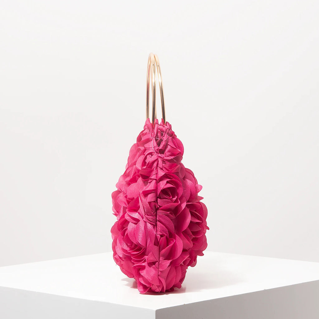 Luxury Rose Flower Tote Bags for Ladies， Prom Dresses for Women， Bag for Women Elegant， Wedding Items， Party Bag（Random Pattern）