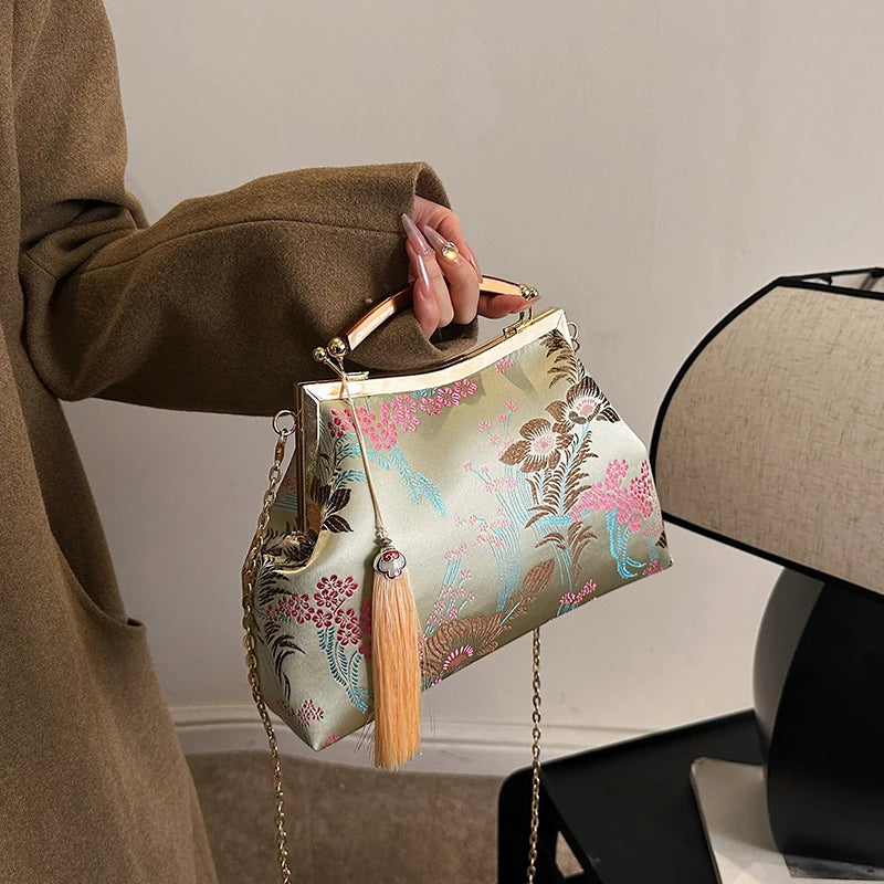 Luxury Women Party Dinner Bag Fashion Ladies Dinner Bag Elegant Wooden handle Simple Formal Gorgeous Crossbody Daily use Purse