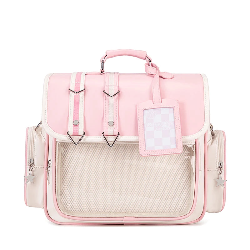 Original Ltabag Backpack Large Food Pain Window Two-dimensional Single Shoulder Messenger Bag Sweet College Schoolbag for Women