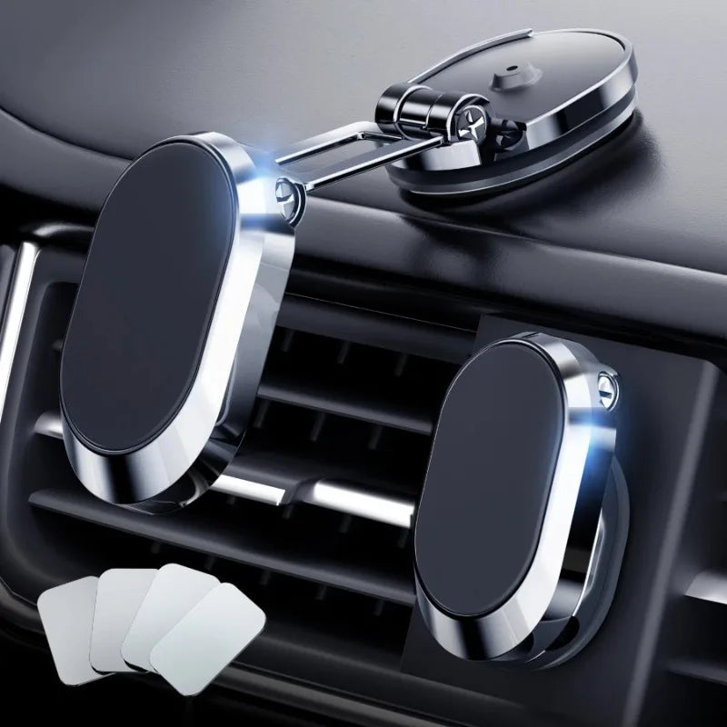Magnetic Car Phone Mount New Model - Vehicle-Mounted Holder for Navigation, Specialized in In-Car Fixing & Suppor