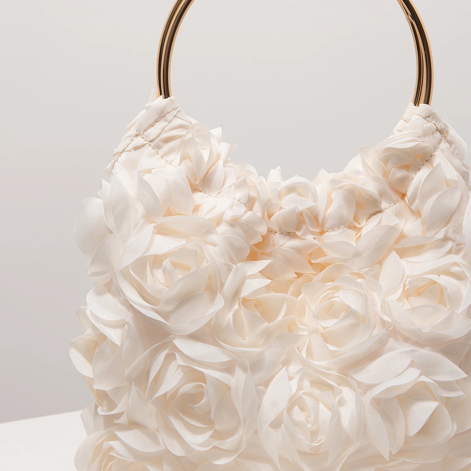 Luxury Rose Flower Tote Bags for Ladies， Prom Dresses for Women， Bag for Women Elegant， Wedding Items， Party Bag（Random Pattern）