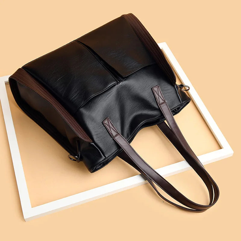 Luxury Design Handbags Women PU Leather Top-handle Crossbody Bags Female Shoulder Bag Large Capacity Shopper Totes bolso mujer