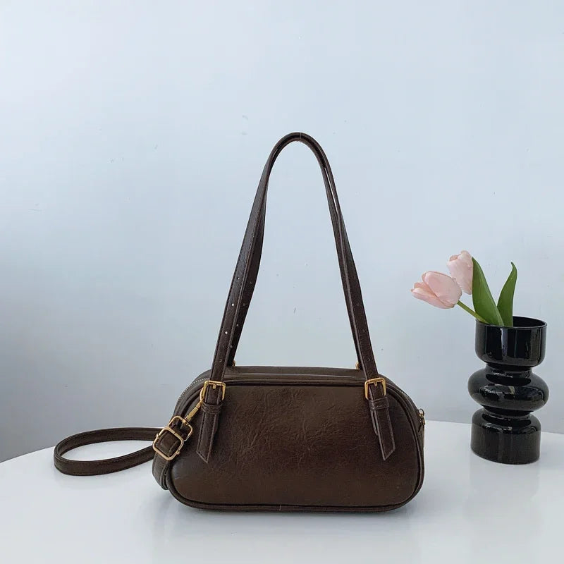 2025 Hot - Selling! Women's PU Leather Top - handle Bag - Fashionable Messenger Design, Vintage - Chic Tote for Ladies