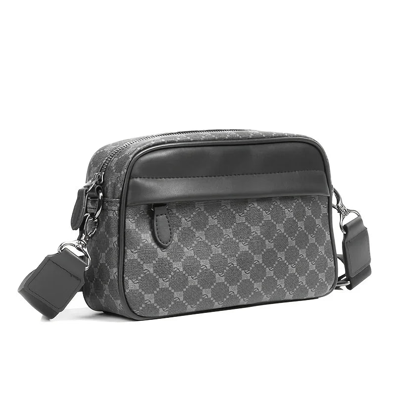 Luxury Square Crossbody Bags Men Fashion Plaid Men Shoulder Bag Business Messenger Bag Mens Handbag Satchels Tote Purse