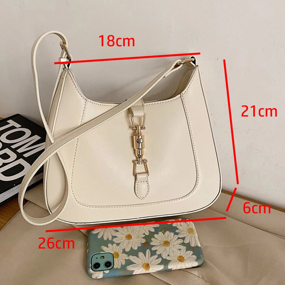 Luxury Brand Purses and Handbag Top End Quality Designer Leather Shoulder Crossbody Bag for Women 2022 Fashion Underarm Girl Sac