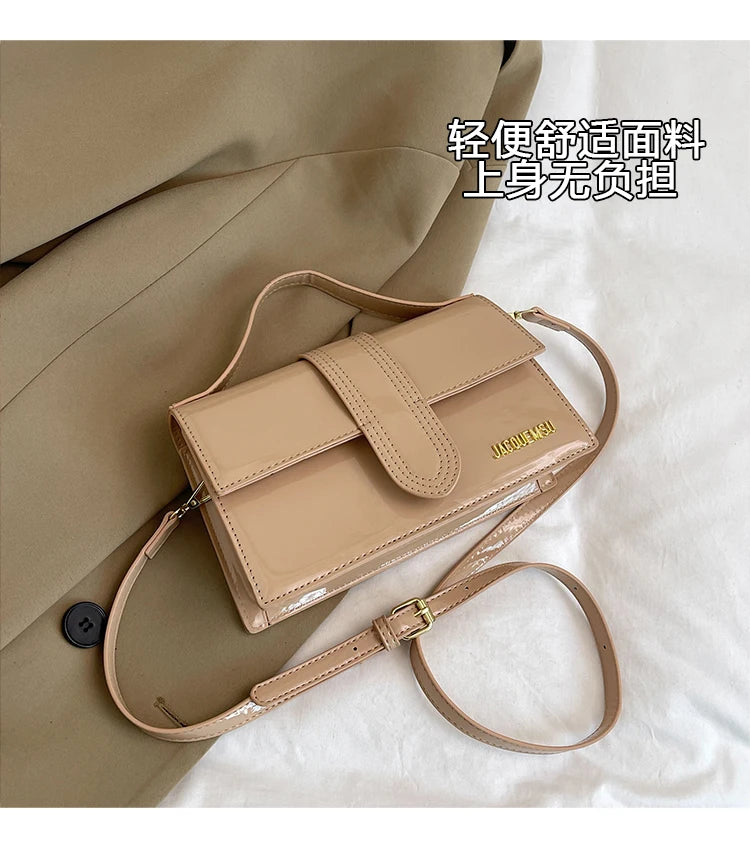 Luxury High-End Designer Paris Fashion Bag For Women Featuring Elegant Leather Crossbody Strap
