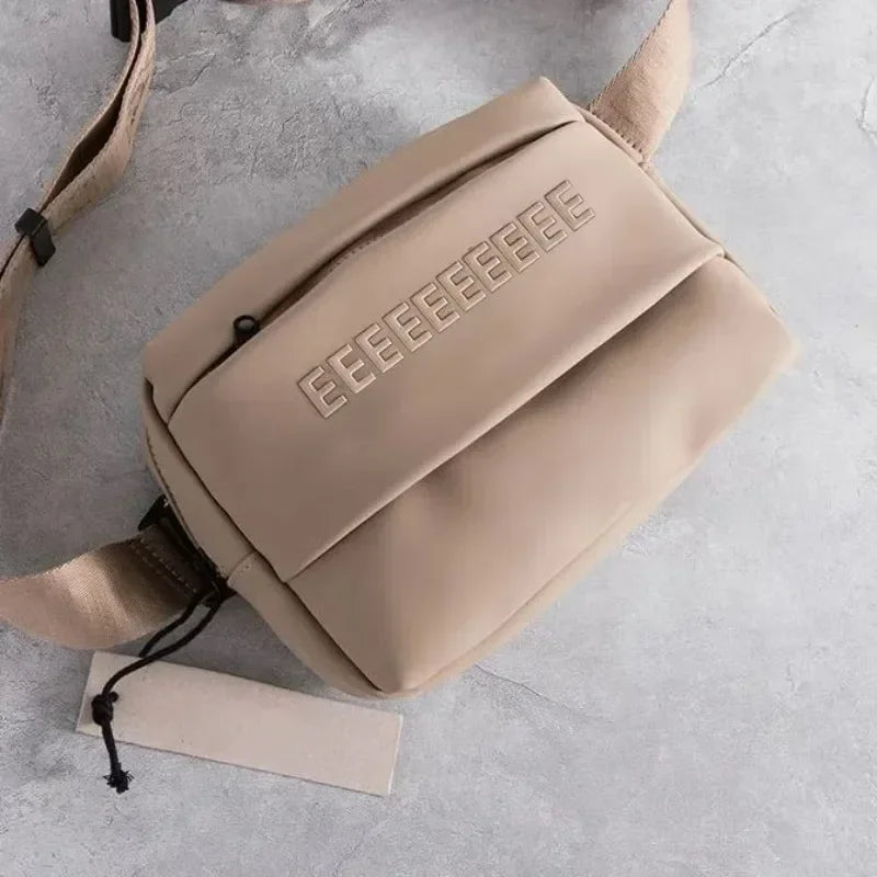 Luxury Design 3D Letters Crossbody Messenger Small Bag Unisex Belt Bag Versatile Travel Waterproof Purse Zipper Shoulder Bag