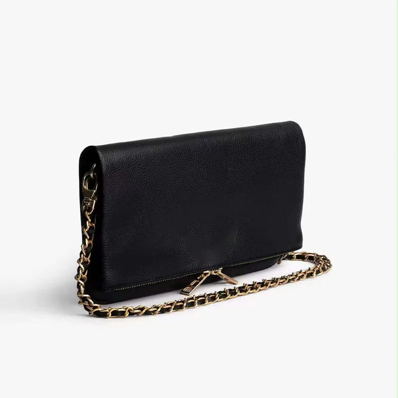 2025 New Fashion Women Wing Bag Classic Black Single-shoulder Envelope Zadigent Bag Luxurious Design Chain Crossbody Ladies Bag