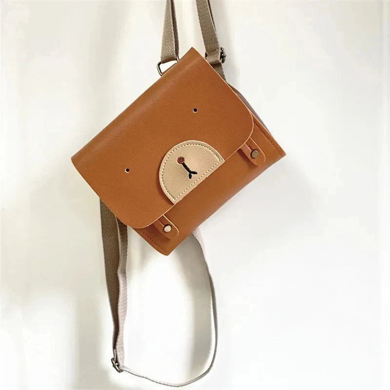 Bear Baby Backpack Bag PU Leather Infant Kindergarten Kids School Bags for Girls Boys Children Shoulder Bag 2-8Y Small Size