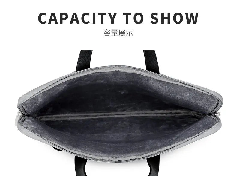 Commuting Laptop Bag, 14 Inch And 15 Inch Waterproof Crossbody Bag, Hand-held Briefcase, File Bag, Conference Materials Bag