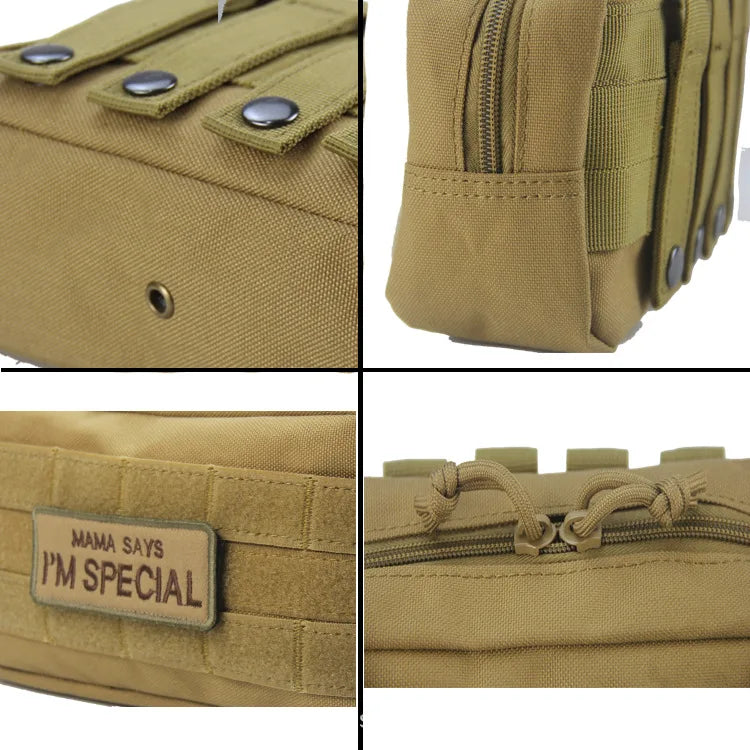 Molle EDC Pouch Waist Pack Bag Outdoor Camping Hiking Hunting Tools Accessories Small Utility Medical Organizer Bags