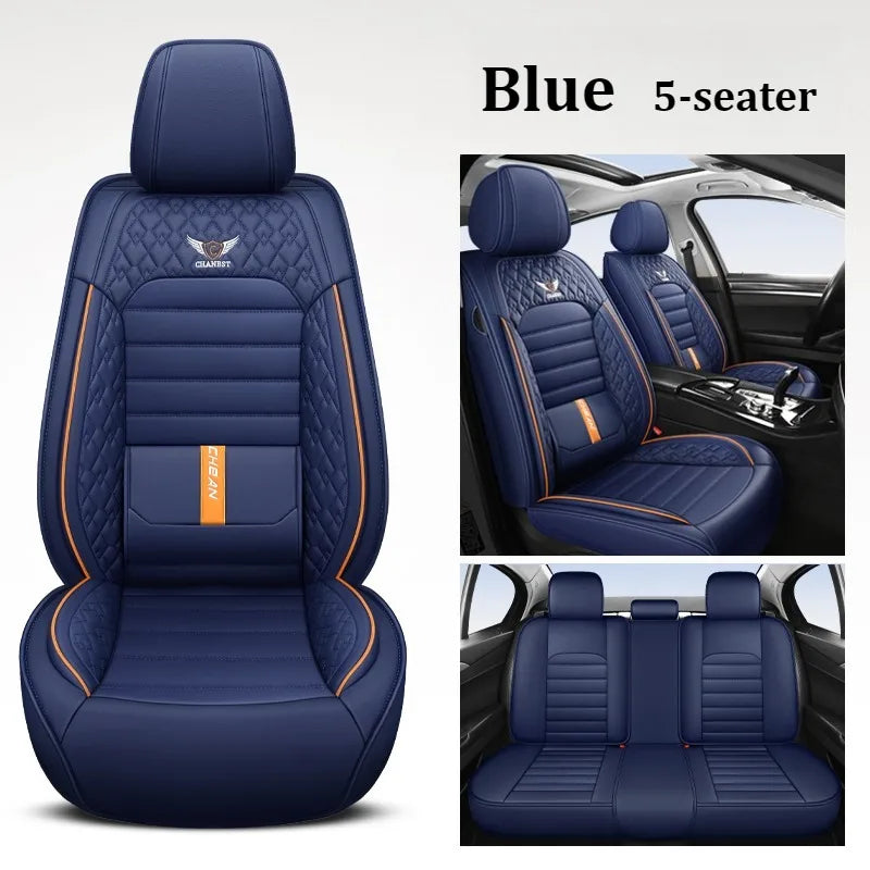 Ultra-Comfy & Durable Full-Wrap Leather Car Seat Covers – Premium Craftsmanship, All-Season, Universal Fit for Most Vehicles