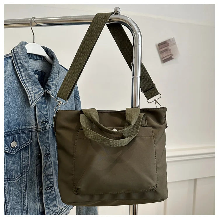 Small Casual Tote Bags Women Shoulder Messenger Bags Korean Canvas Fashion Female Crossbody Bag for Girl 2024 Cloth Handbags