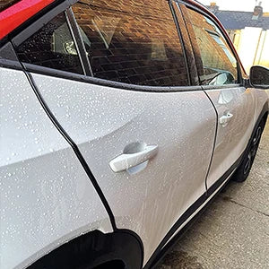Door Edge Guard Black Car Door Protector Edge Guards Rubber Auto Door Trim U Shape Build in Metal Sheet No Need Adhesive