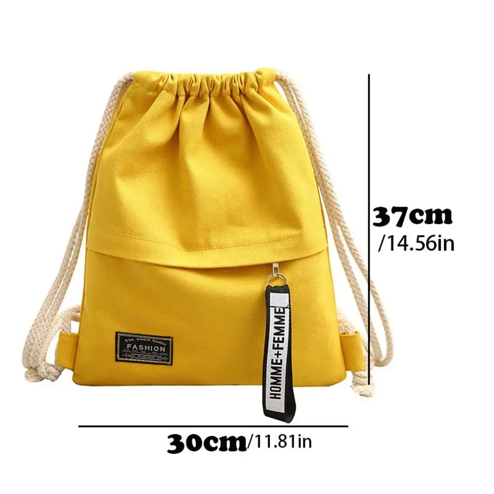Bag Yoga Bags Travel Bag Leisure Bag Portable Sports Bag Canvas Drawstring Bag Drawstring Pocket Knapsack Outdoor Backpack