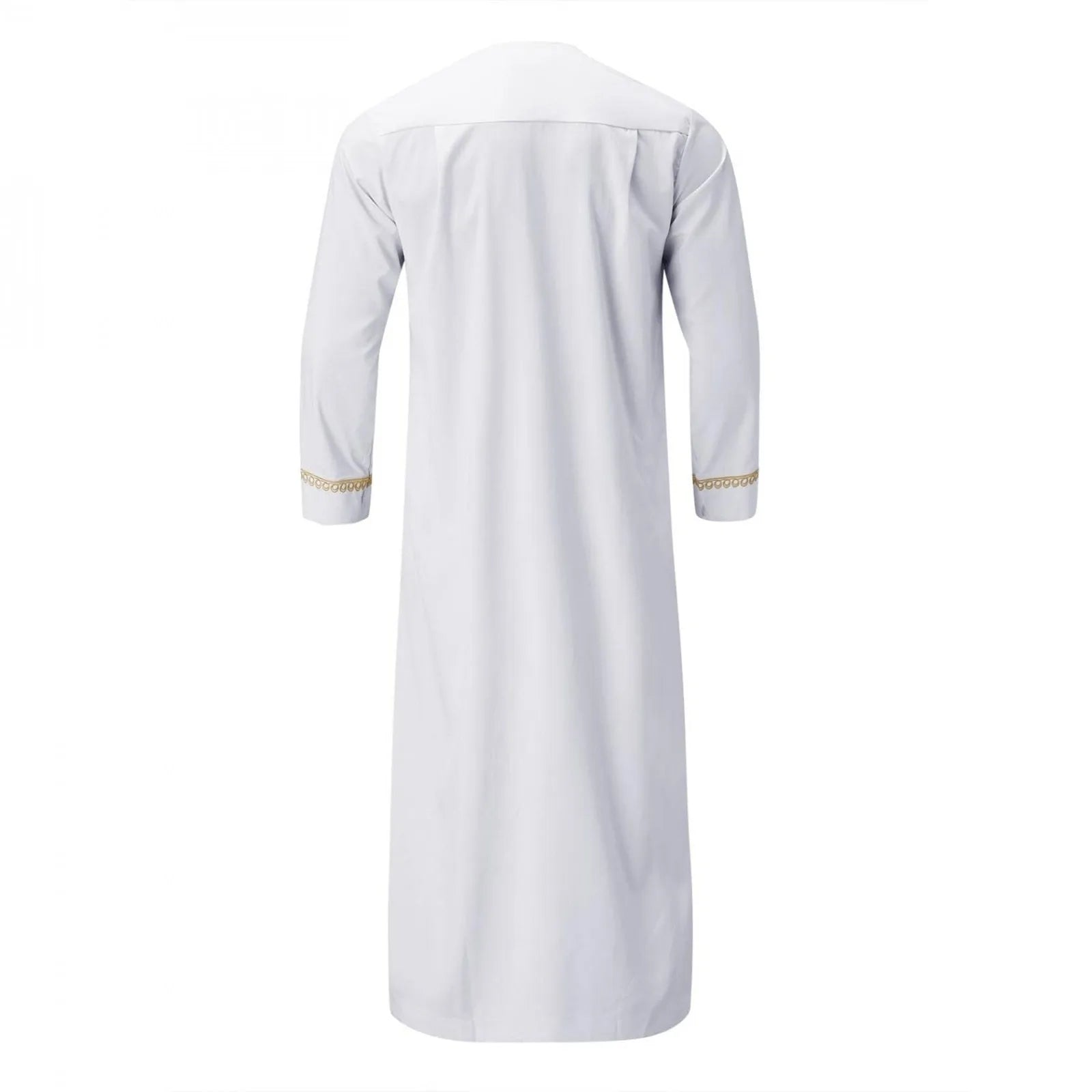 Traditional Muslim Clothing Men's Muslim Shirt robe embroidery Islamic Royalty Dubai Robe O-Neck Long Sleeve Retro Loose Abaya
