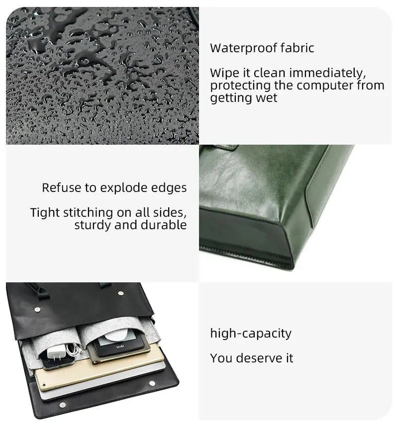 New Ladies 15 16 Inch Laptop Bag Handbag For MacBook Pro 16.2 Lenovo MateBook HP Dell 15.6 Shoulder Bag