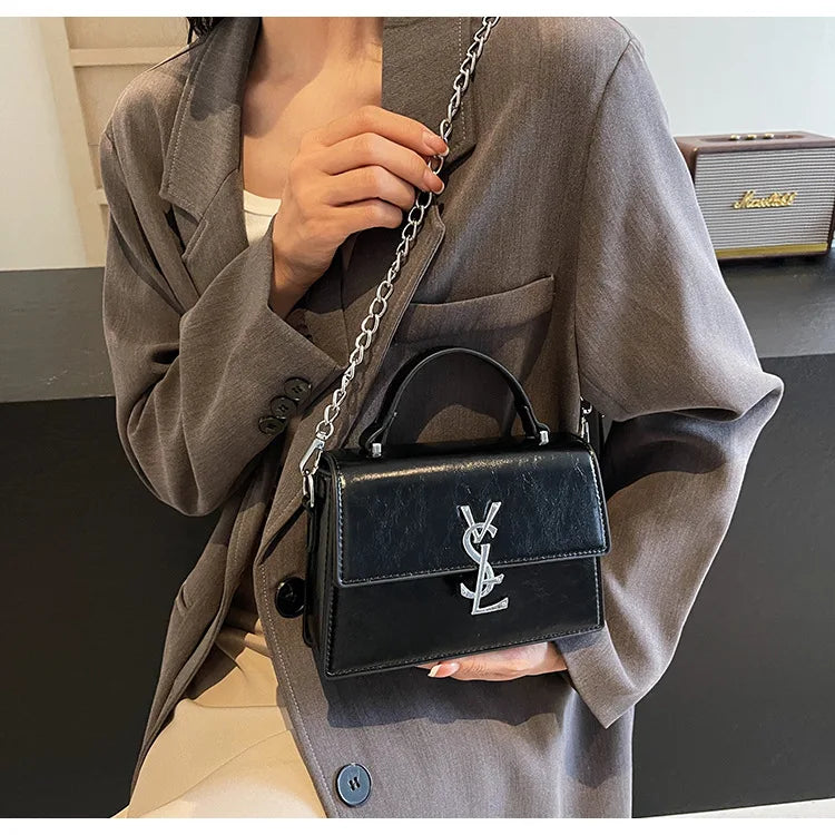 Designer style bag - 2025 hit product - Retro high-end evening bag Classic and versatile chain strap crossbody small square bag