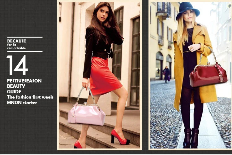 Elegant Patent Leather Evening Bags for Women Ladies Clutch Shoulder Handbags Wedding Party Accessories bolsa feminina