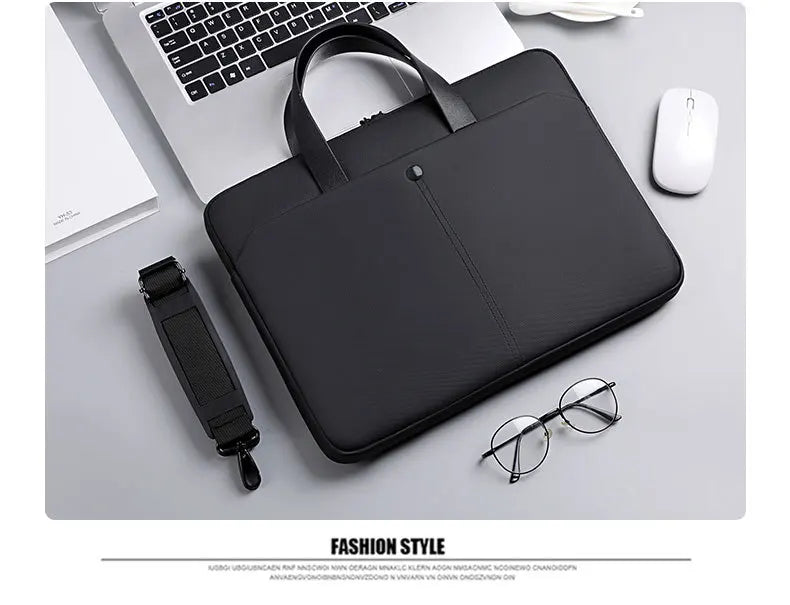 Commuting Laptop Bag, 14 Inch And 15 Inch Waterproof Crossbody Bag, Hand-held Briefcase, File Bag, Conference Materials Bag