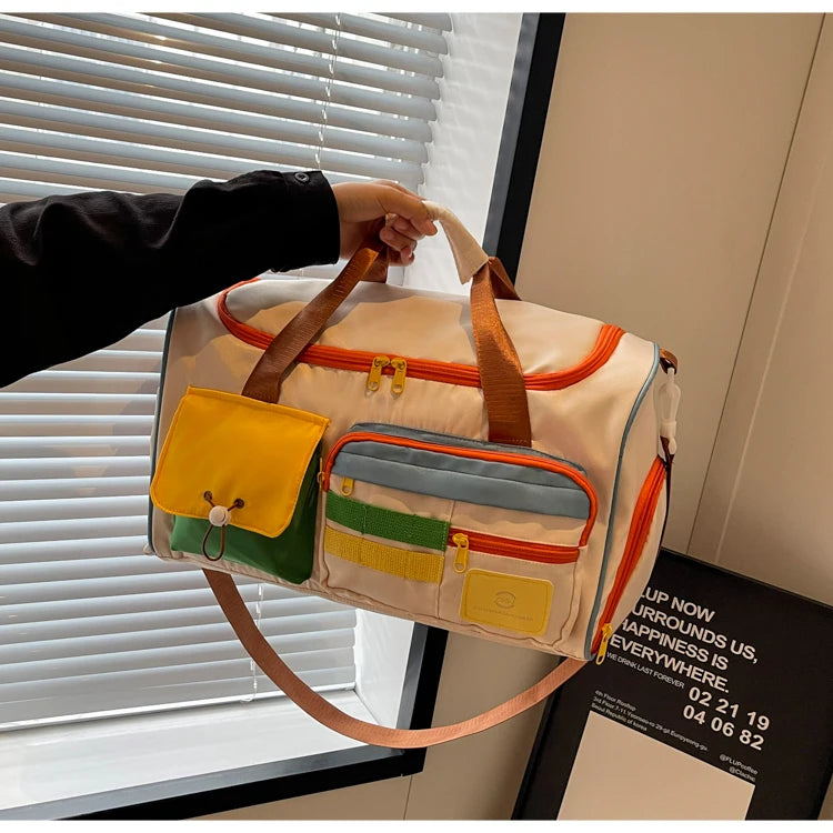 Travel Bag, Duffel Bag Cosmetics Bag, Professional Fitness Bag, Yoga Swimming Training Backpack, Satchel Shoulder Crossbody Tote Bag, Suitable for Men and Women