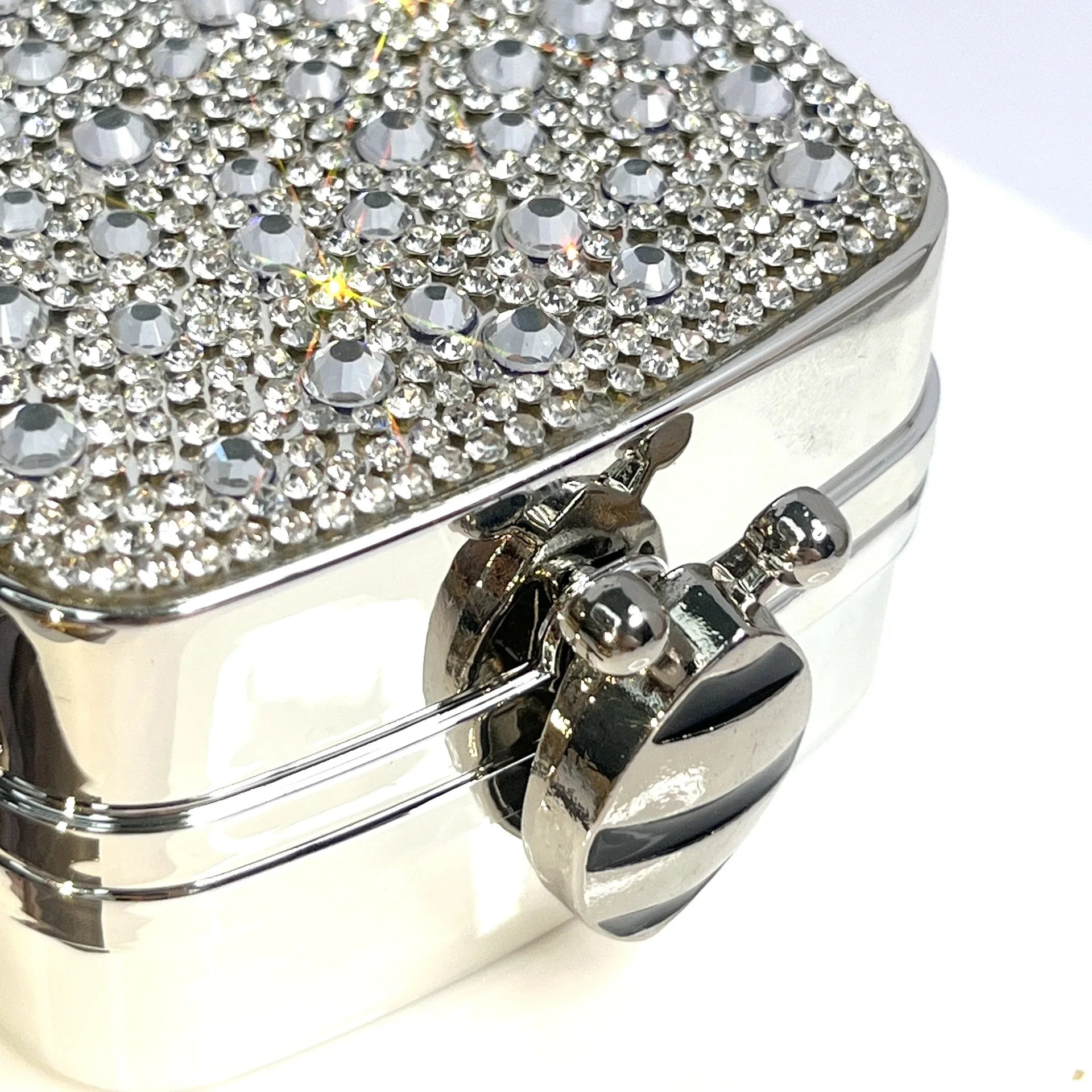 Banquet Bag for Women High-quality Acrylic Shoulder Bag with Mirror Designer Full Diamond Mini Crossbody Bag Cute Lipstick Bag