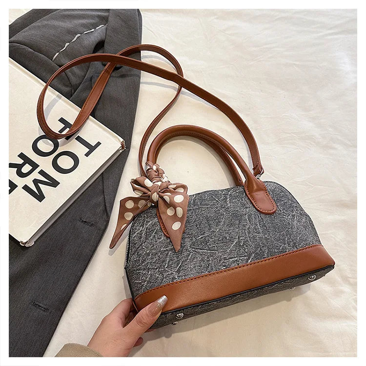 2024 New! Retro Stylish Ruffled Shell Bag - High - End Printed, Ideal for Women's Casual Outings & Versatile Use Free Shipping