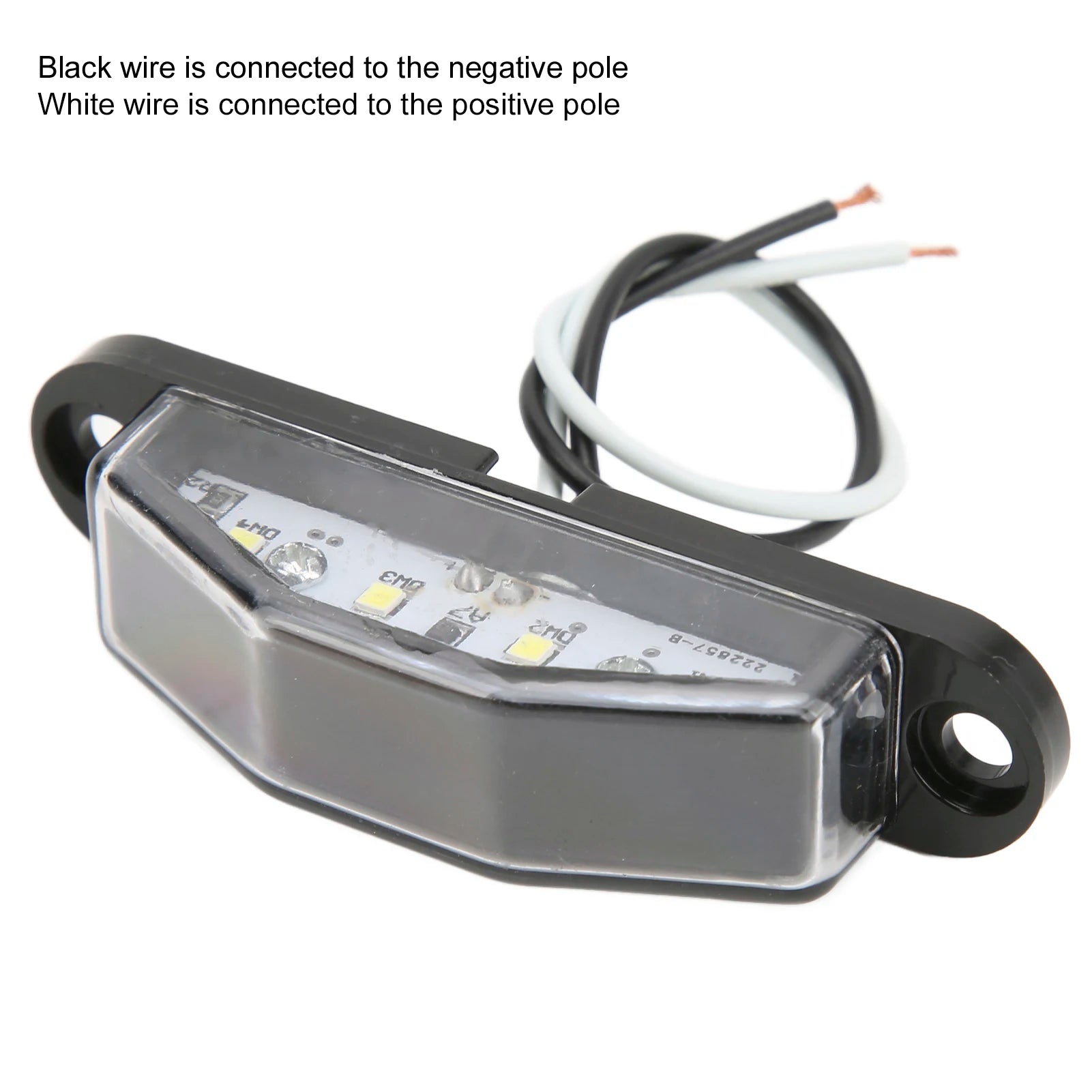 4‑LED License Plate Light 10‑30V IP67 Waterproof Durable Lamp For Trailer RV Van Truck